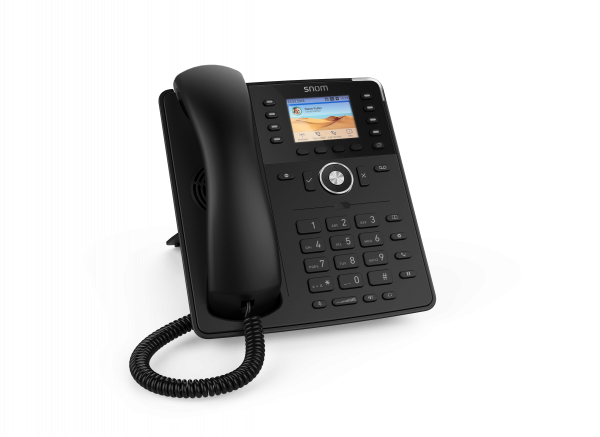 SNOM D735 Teléfono SIP Gigabit sin alimentación, negro