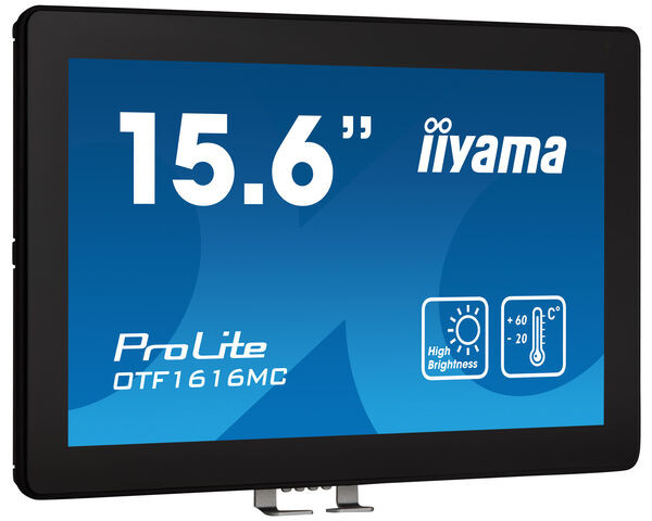 iiyama ProLite Pantalla táctil 15.6" PCAP de alto brillo, negro