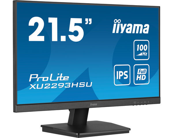 iiyama ProLite Monitor IPS Full HD de 21,5" con concentrador USB, negro