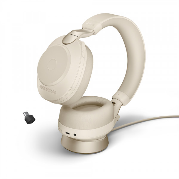 Jabra Evolve2 85 Link380c Soporte Beige