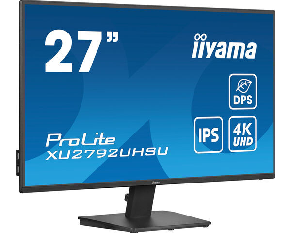 iiyama Prolite Monitor de 27" con matriz IPS 4K, negro