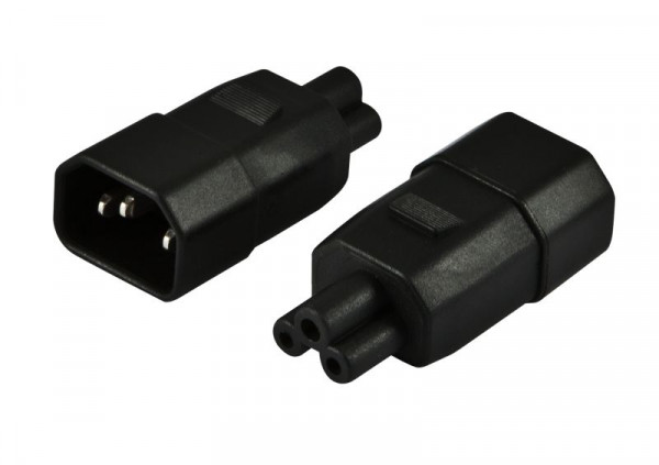 Netzkabel 220V Adapter (C14) Stecker -> IEC 320-C5 (Mickey)