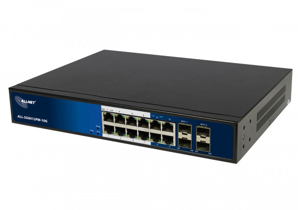 ALLNET Switch SG8412PM-10G 12x Gigabit 8x PoE