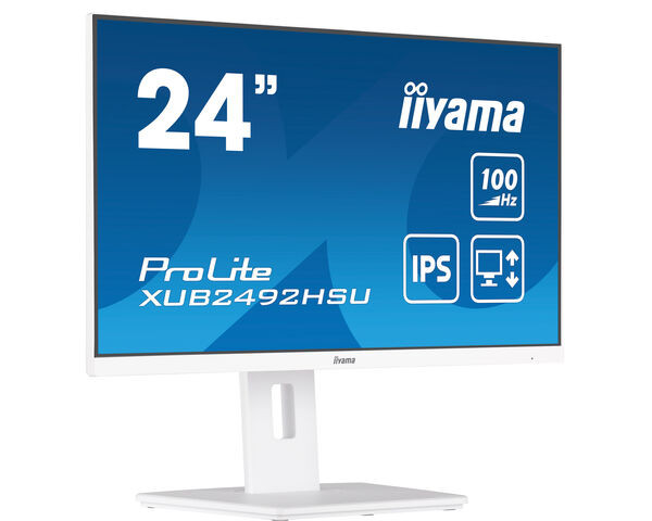 iiyama ProLite Monitor 24" con matriz IPS, blanco