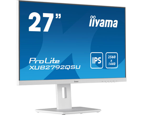 iiyama ProLite Monitor 27" IPS WQHD, blanco