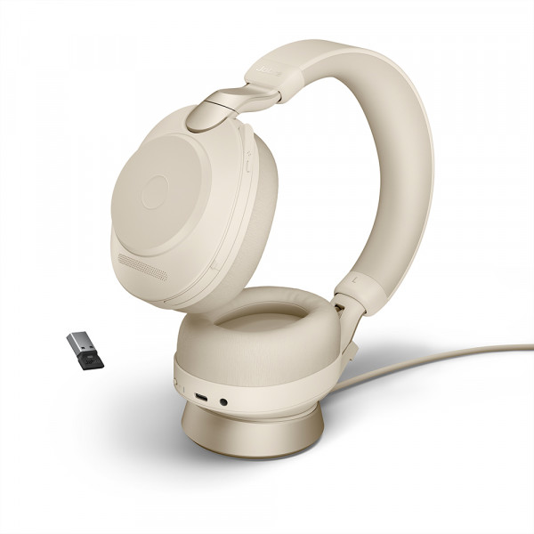 Jabra Evolve2 85 Link380a UC Soporte Beige