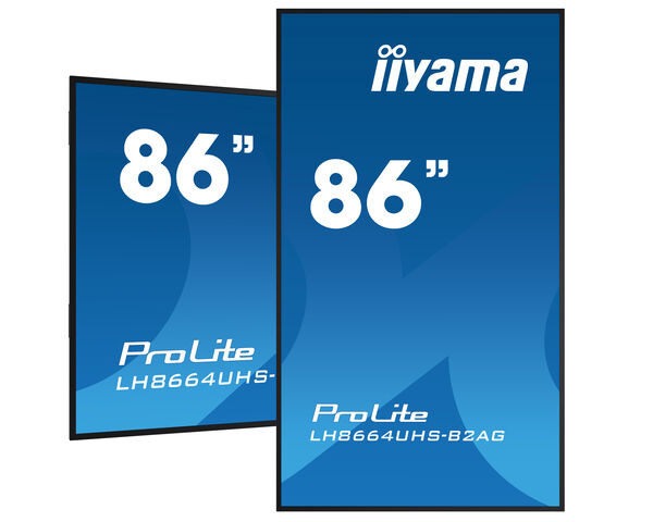 iiyama ProLite Pantalla profesional 86" 4K UHD, negro