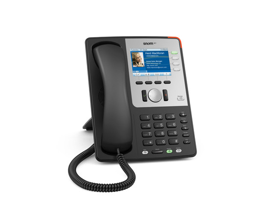 SNOM 821 Teléfono VoIP con pantalla de color y PoE, negro
