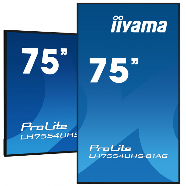 iiyama ProLite Pantalla profesional 75" 4K UHD, negro