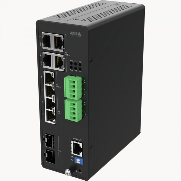 AXIS D8208-R Switch PoE++ industrial de 8 puertos gestionado