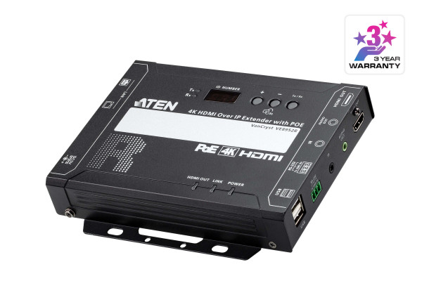 Aten VE8952R Receptor de HDMI 4K a través de IP con PoE