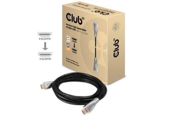 Club 3D Premium High Speed HDMI™ 4K60Hz UHD Cable M/M 1 m 30AWG