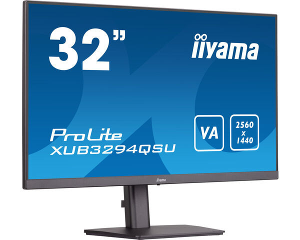 iiyama ProLite Monitor WQHD 32" con panel VA, negro