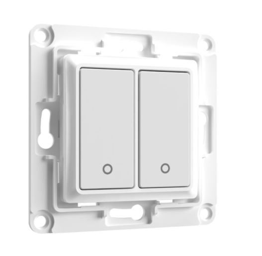 Shelly Interruptor de pared 2 Botones, Blanco