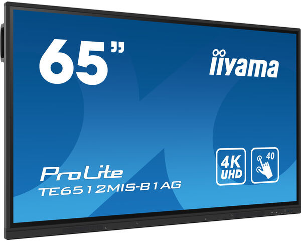 iiyama ProLite Pantalla táctil interactiva 4K UHD, negro