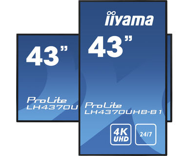 iiyama ProLite Pantalla profesional de 43" 4K UHD, negro