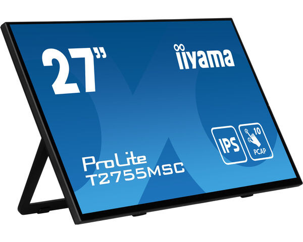 iiyama Prolite Monitor táctil de 27" Optical Bonded PCAP 10pt, negro