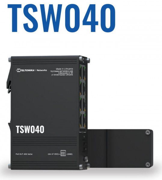 Teltonika TSW040 Conmutador PoE+ de 8 puertos