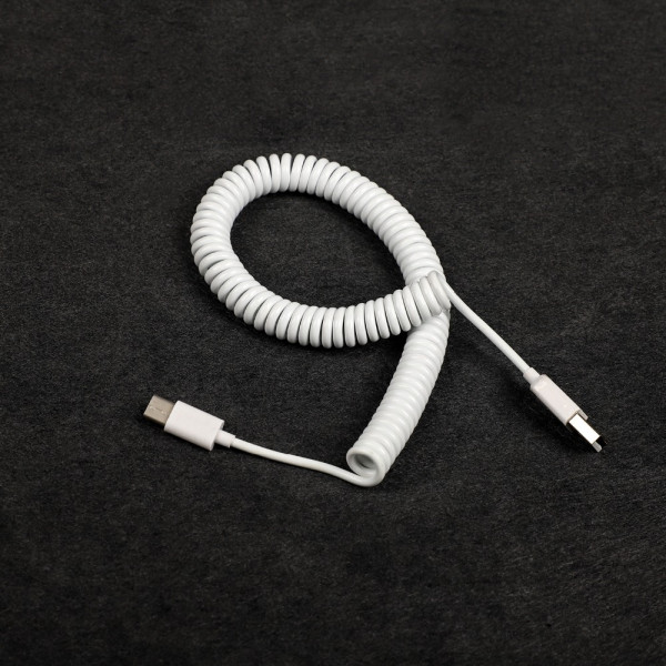 SNOM Cable espiral blanco para D7xx