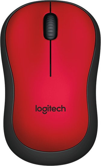 Logitech M220 Ratón silencioso, rojo