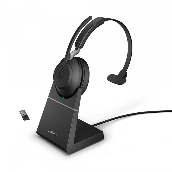 Jabra Evolve2 65 Link380c MS Mono Soporte Negro