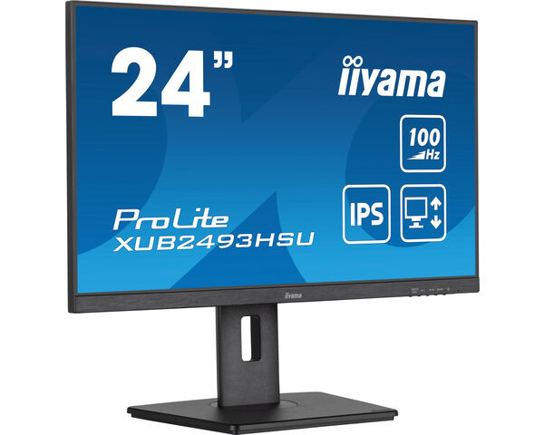 iiyama ProLite Monitor IPS de 24" sin bordes de 3 lados, negro