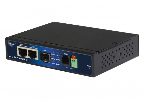 ALLNET point-to-point modem VDSL2 via 2-wire unmanaged "ALL-MC116V2" / Max. 3km with max. 160Mbit/s