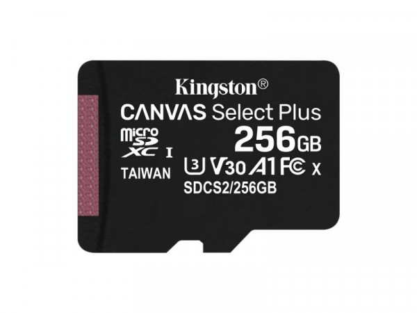 Kingston Canvas Tarjeta de memoria 256 GB MicroSDXC UHS-1 Clase 10