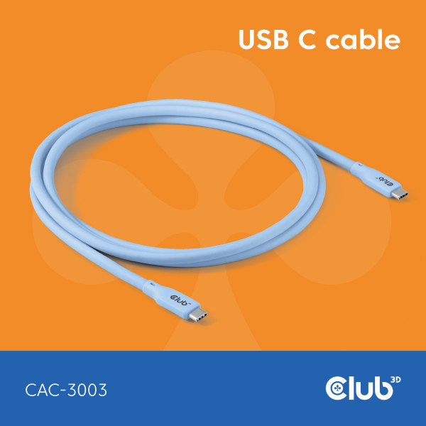 Club 3D Cable USB C - Azul