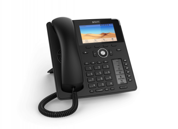 SNOM D785 Teléfono SIP Gigabit sin alimentación, negro