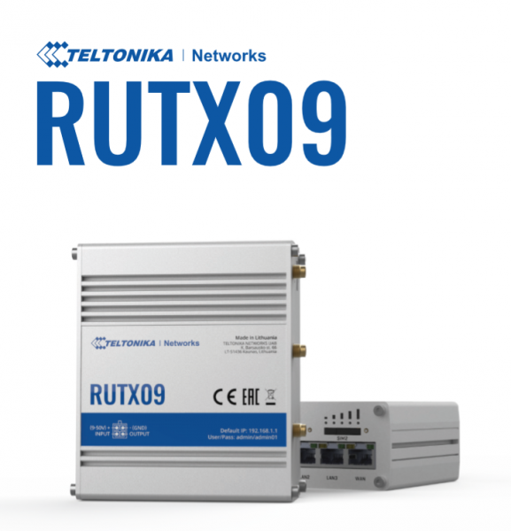 Teltonika RUTX09 Router Industrial LTE Cat6