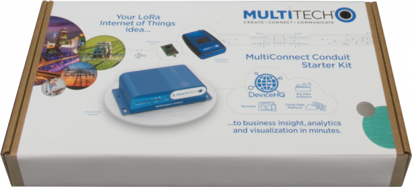 MultiTech Lora Starter Kit de LoRa LTE Conduit MultiConnect