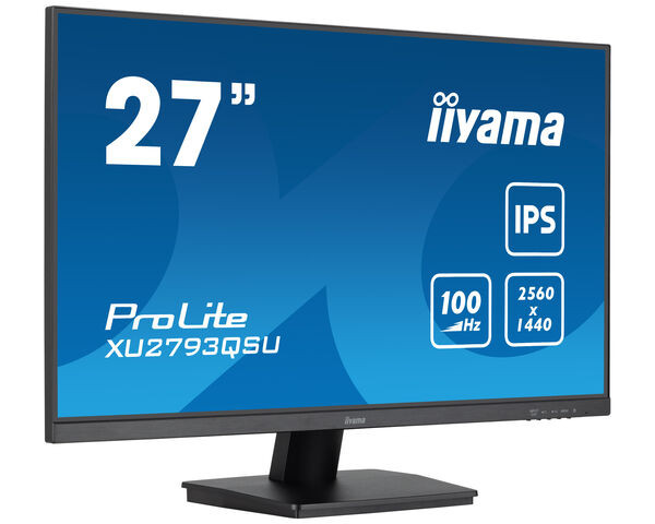 iiyama Prolite Pantalla de 27" IPS WQHD con concentrador USB, negro