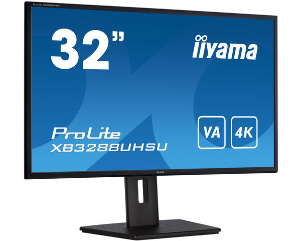 iiyama ProLite Pantalla 32" con panel VA 4K, negro