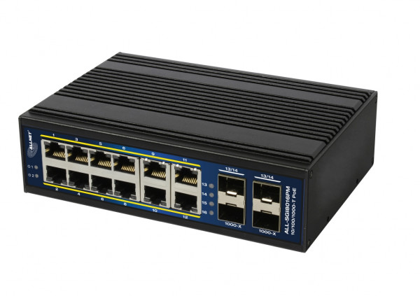 ALLNET Switch managed L2+/L3 industrial 12 Port Gigabit / 12