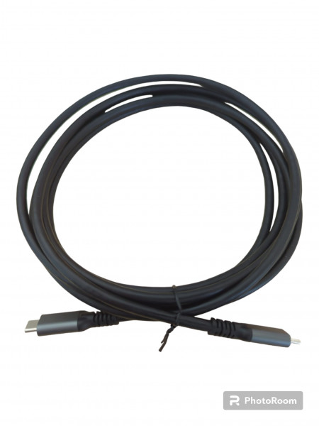 Cable USB-C a USB-C 3.1 / Gen 2 / E-Marker Chip / 10G/5A / Negro, 5m