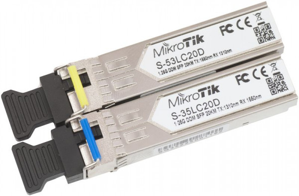 Mikrotik S-35LC20D + S-53LC20D Par de módulos