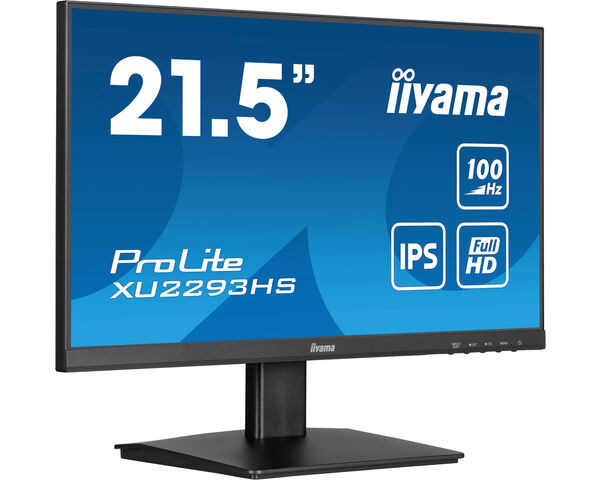 iiyama ProLite Monitor IPS de 21.5" sin bordes de 3 lados, negro