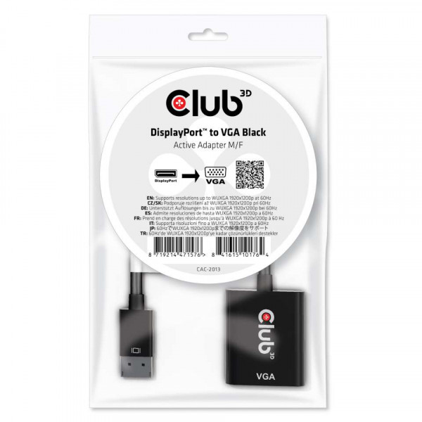 Club3D Adaptador DisplayPort a VGA m/m