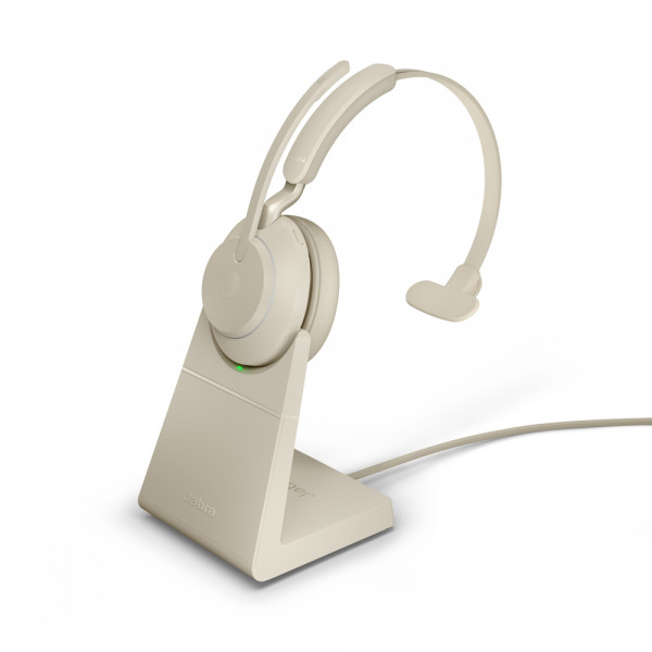 Jabra Evolve2 65 Link380c MS Mono Soporte Beige