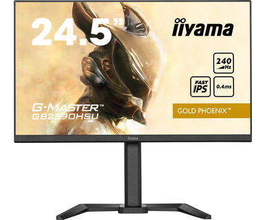 iiyama G-Master Monitor 24.5" Gold Phoenix, negro