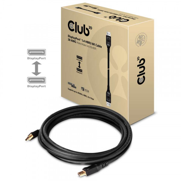 Club3D Cable DisplayPort 1.4 8K, 5m