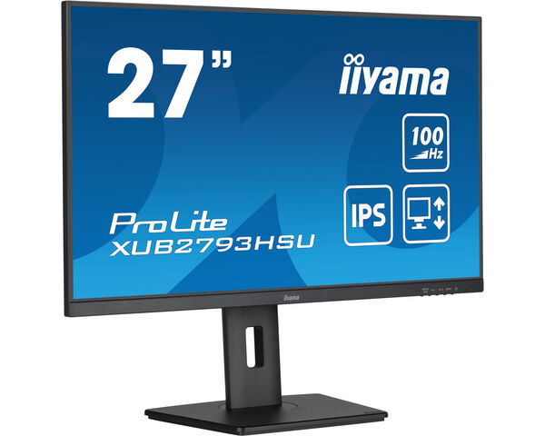 iiyama ProLite Pantalla 27" IPS con soporte ajustable, negro