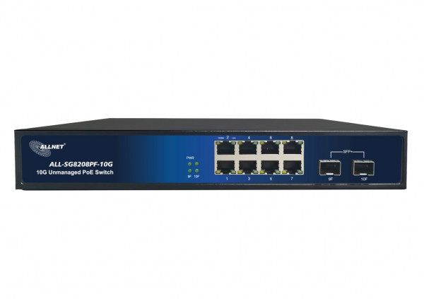 ALLNET ALL-SG8208PF-10G Switch 8 Gigabit PoE