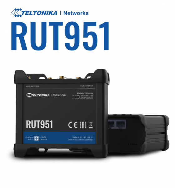 Teltonika RUT951 Router celular industrial - DUAL SIM