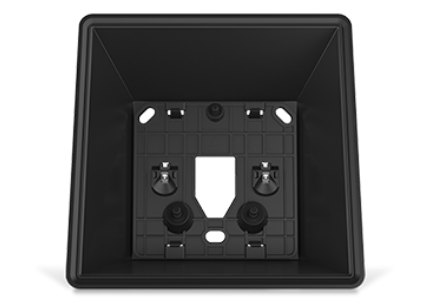 2N Caja de superficie interior negro