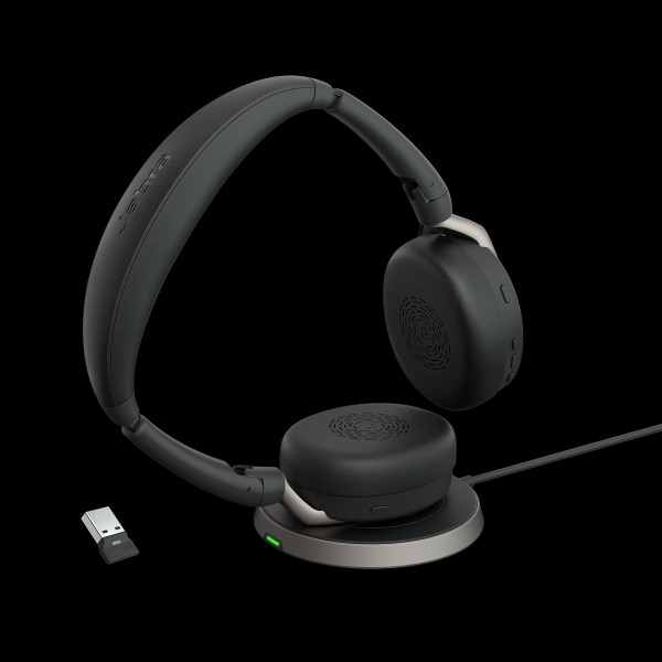 Jabra Evolve2 65 Flex - Auriculares estéreo con Bluetooth