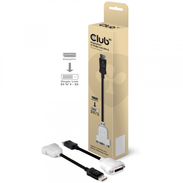 Club 3D DisplayPort a DVI-D Single-Link Adaptador Pasivo