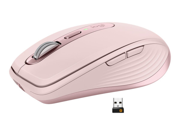 Logitech MX Anywhere 3S Ratón inalámbrico, rosa