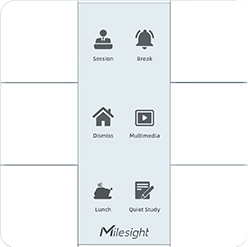 Milesight IoT WS136 Panel escena inteligente Serie CoWork